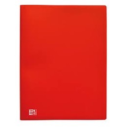 CARPETA DE 30 FUNDAS FLEXIBLE A4 ROJO
