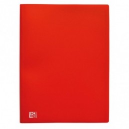 CARPETA DE 20 FUNDAS FLEXIBLE A4 ROJO