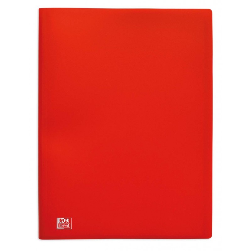 CARPETA DE 20 FUNDAS FLEXIBLE A4 ROJO