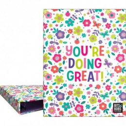 CARPETA A5 FORRADA 4 ANILLAS 20MM BITS&BOBS 23 GRE
