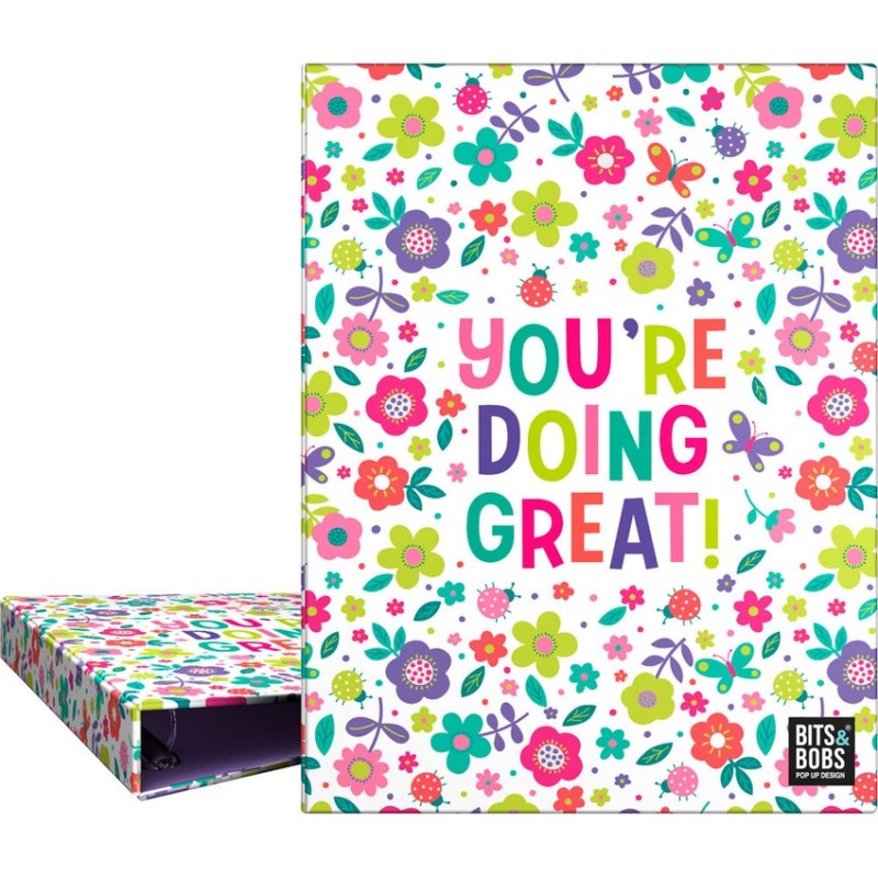 CARPETA A5 FORRADA 4 ANILLAS 20MM BITS&BOBS 23 GRE