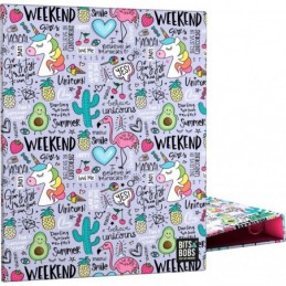 CARPETA A5 FORRADA 4 ANILLAS 20MM BITS&BOBS 23 FAN