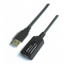 CABLE ACTIVO USB 2.0 AISENS MACHO HEMBRA NEGRO 5M