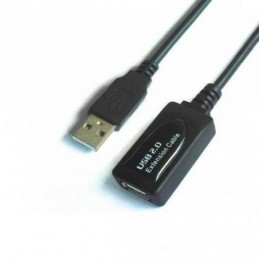 CABLE ACTIVO USB 2.0 AISENS / USB  MACHO NEGRO 15M