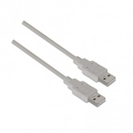 CABLE USB AISENS TIPO A MACHO-MACHO- 1MT BEIGE