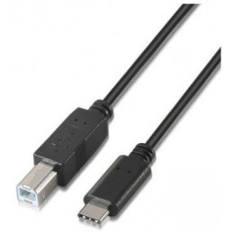 CABLE USB 2.0 AISENS TIPO C A IMPRESOR 1MT NEGRO