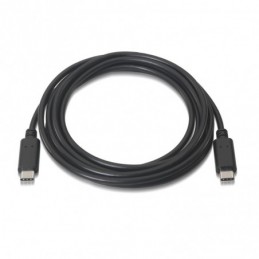 CABLE USB 2.0 AISENS TIPO C A TIPO C 1MT NEGRO