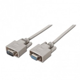 CABLE SERIE DB9/M-DB9/F 1.80MTS RS232 AISENS