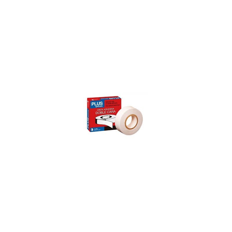 CINTA ADHESIVA PLUS DOBLE CARA 19x10M