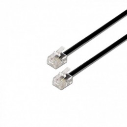 CABLE DE TELEFONO RJ11 6P4C AISENS 2MT NEGRO