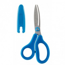 TIJERA OF. LUS FITCUT CUR 17CM AZUL
