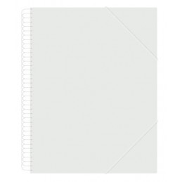 CARPETA DESCOM FUNDAS ESPIRAL 30H TRANSPARENTE