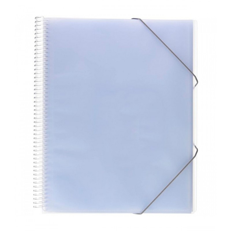 CARPETA DESCOM FUNDAS ESPIRAL 60H TRANSPARENTE