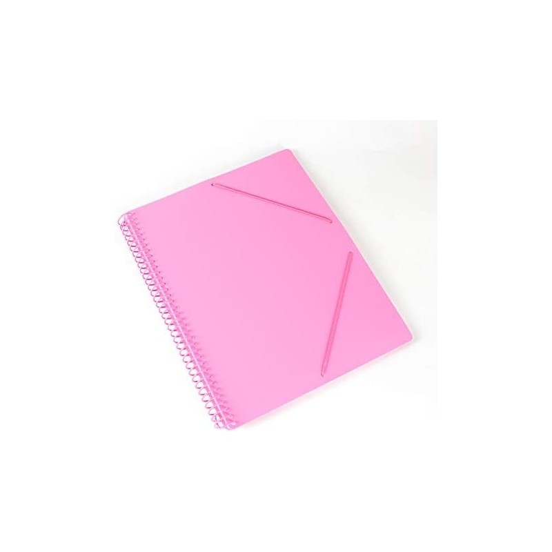 CARPETA DESCOM FUNDAS ESPIRAL 60H ROSA