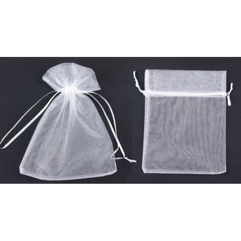 BOLSITA ORGANIZADORA COLOR BLANCO 7x9 CM 100UDS
