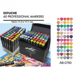 ESTUCHE LUXURY CANVAS GAMA ARTIST 60 COLORES