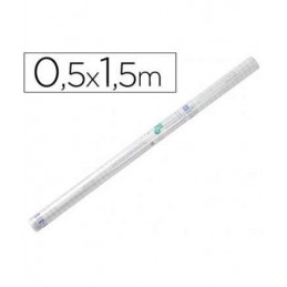ROLLO PLASTICO ADHESIVO LIDERPAPEL 0.50X1.50 50MC