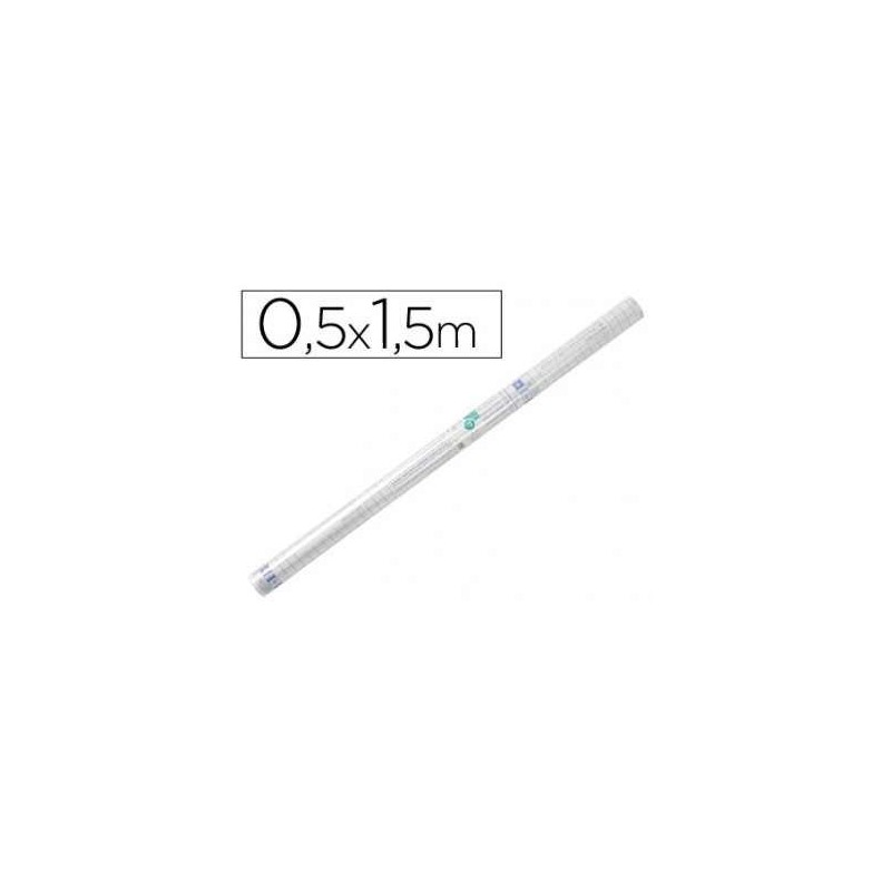 ROLLO PLASTICO ADHESIVO LIDERPAPEL 0.50X1.50 50MC
