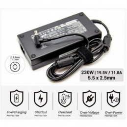 CARGADOR ASUS 19V 11.8AMP 5.5x2.5MM 230W