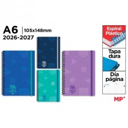 AGENDA ESCOLAR A6 DIA PAGINA TD 26 27