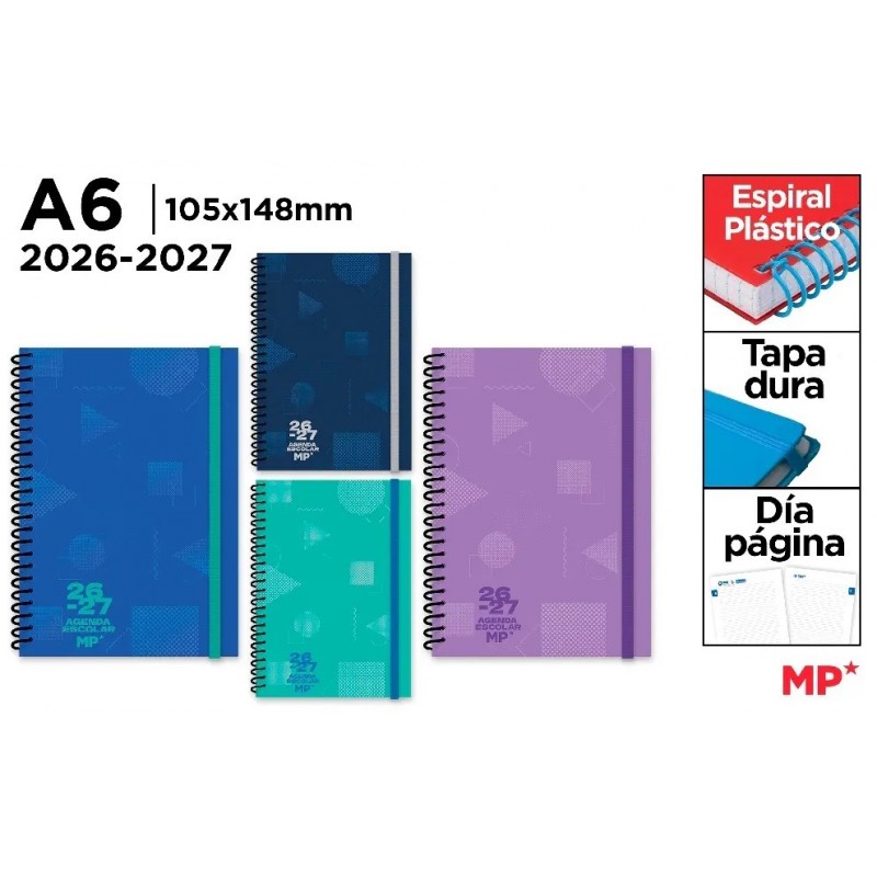 AGENDA ESCOLAR A6 DIA PAGINA TD 26 27
