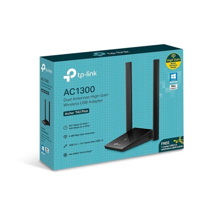 ADAPTADOR USB WIFI TP-LINK ARCHER T4U PLUS/ 1300