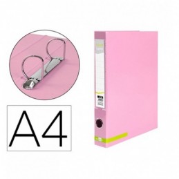 CARPETA DE 2 ANILLAS 25MM LIDERPAPEL A4 COLOR SYST