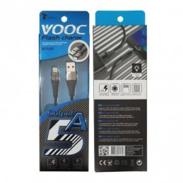 LT PLUS B7130 CABLE USB PARA IPHONE 1MT 5AMP NEGRO