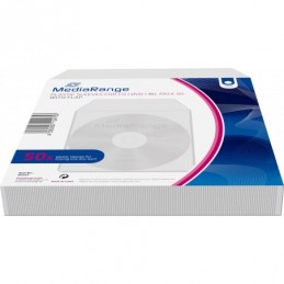 MEDIARANGE SOBRE PLASTICO CD/DVD CON SOLAPA 50PCS