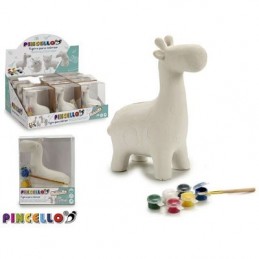 HUCHA CERAMICA JIRAFA+PINTURAS COLOREAR