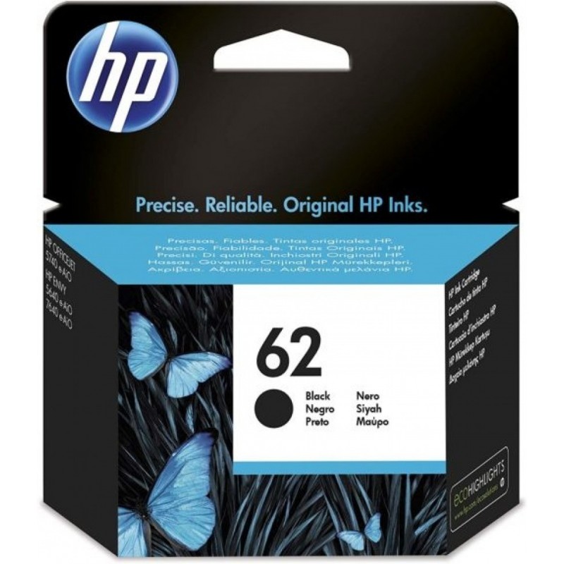 CARTUCHO HP 62 C2P04AE NEGRO ORIGINAL