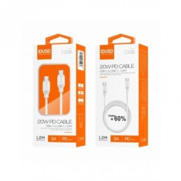 PD CABLE TIPO C A TIPO C 1.2M 3A BLANCO