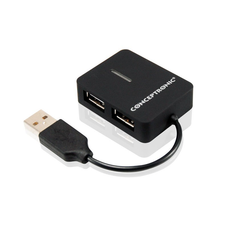 HUB USB 2.0 MINI 4 PUERTOS