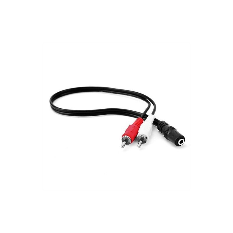 CABLE AUDIO JACK 3.5HEMBRA / 2XRCA MACHO