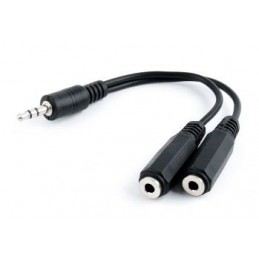 CABLE 3GO JACK 3.5"M  2x3.5"H 15cm