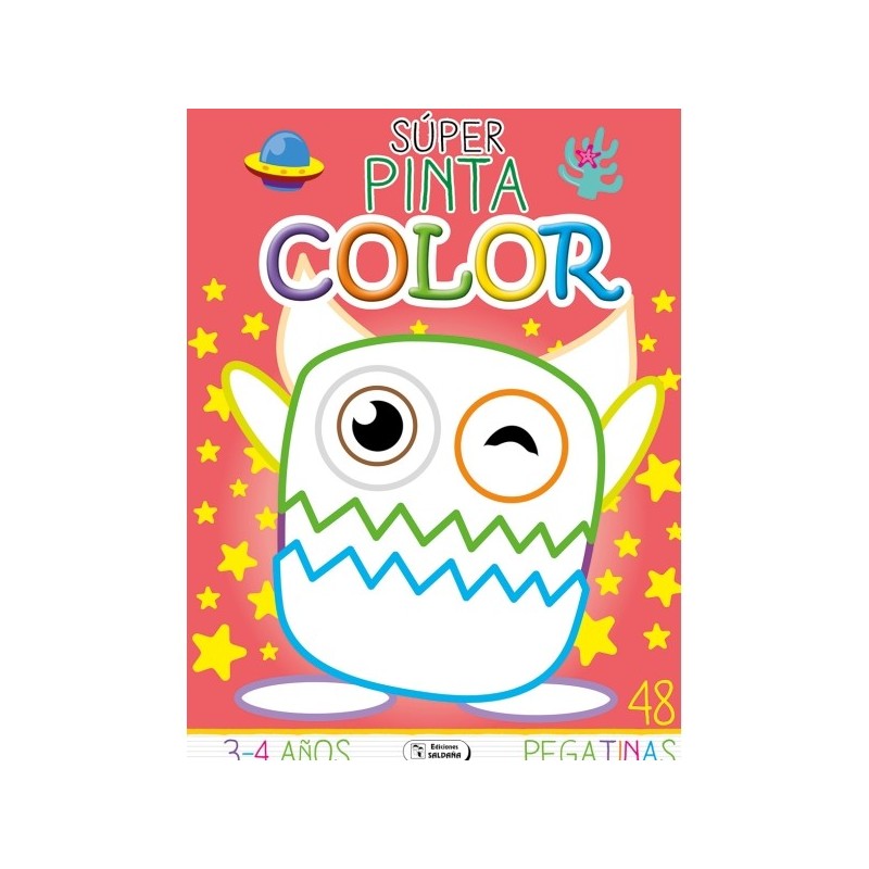 COL SUPER PINTOCOLOR 3-4 AÑOS CON 48 PEGATINAS