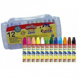 CERAS BLANDAS 12 COLORES CAJA DE PVC PLAY DOH