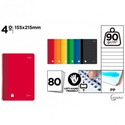 CUADERNO ESP BLANDA CUARTO HORIZONTAL 80H 90GR