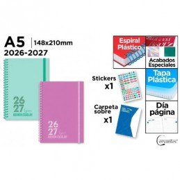 AGENDA ESCOLAR A5 DIA PAGINA PP 26 27