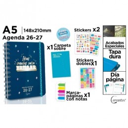 AGENDAS ESCOLAR A5 DIA PAGINA TD 26 27