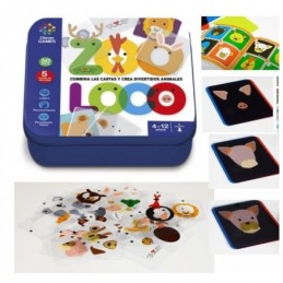 JUEGOS INTELIGENTES ZOOLOCO CAJA METALICA