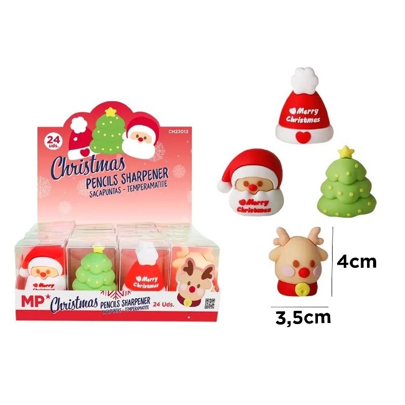 SACAPUNTAS NAVIDAD FIGURAS VARIADAS