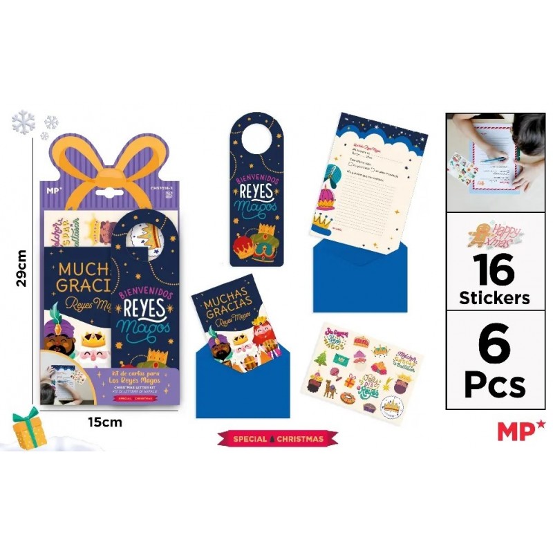 SET DE PAPELERIA PARA CARTA NAVIDEÑA