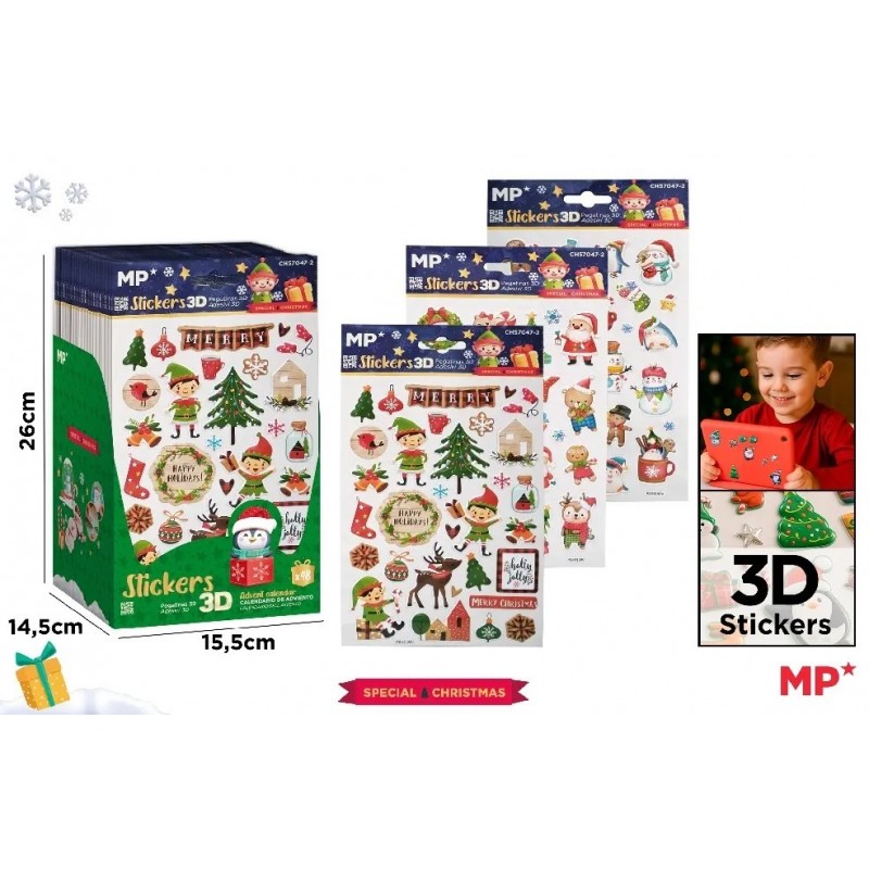 PEGATINAS DE NAVIDAD 3D