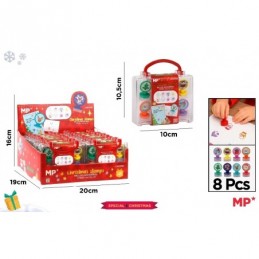 SET DE SELLOS DE NAVIDAD DIVERTIDOS 8PCS