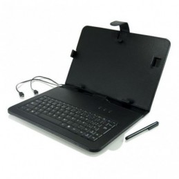 FUNDA TABLET 3GO 9.7P CON TECLADO USB NEGRA