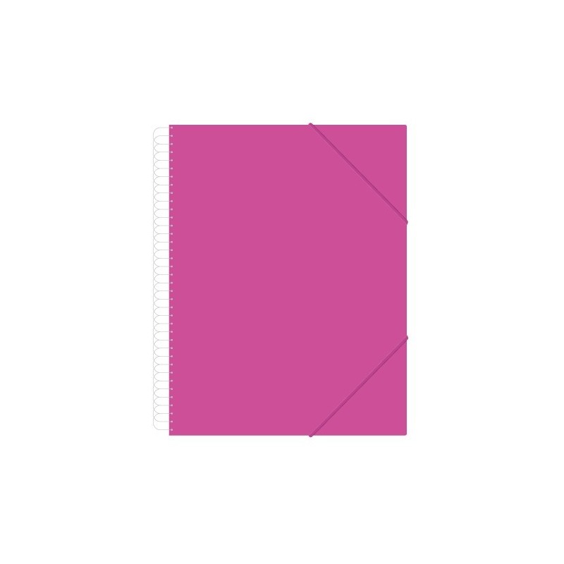 CARPETA DESCOM FUNDAS ESPIRAL 30H ROSA