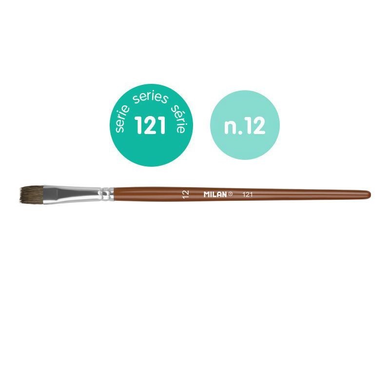 PINCEL ESCOLAR PLANO SERIE 121 - 12