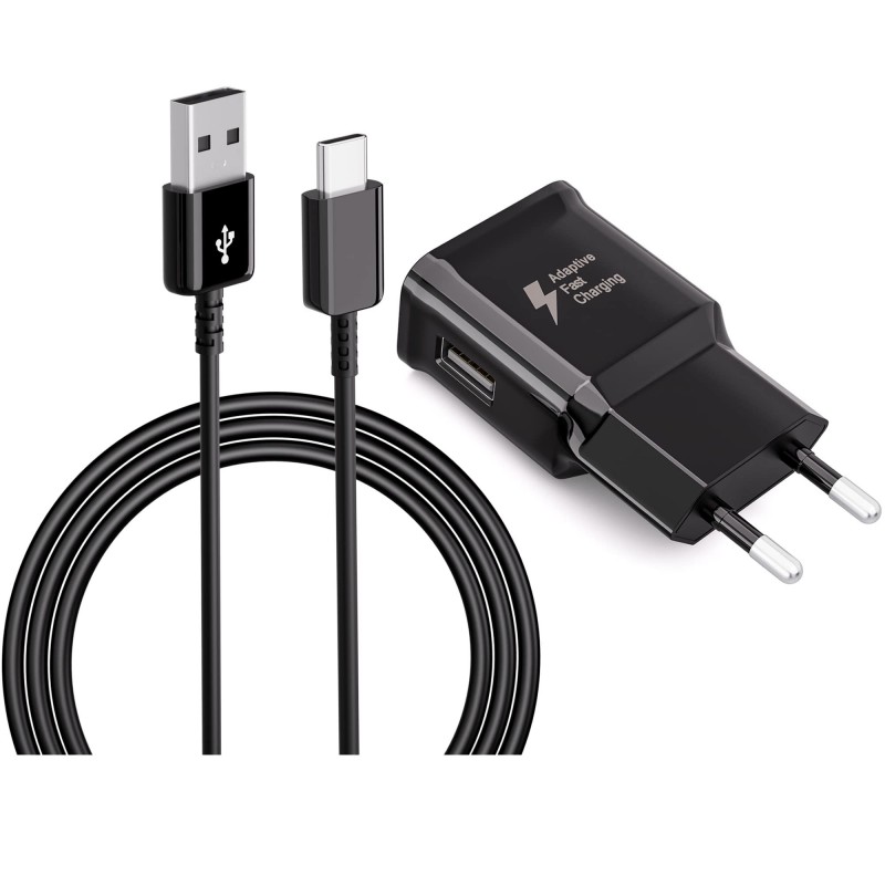 CARGADOR LTPLUS A8600 RAPIDO TIPO C 1MT NEGRO