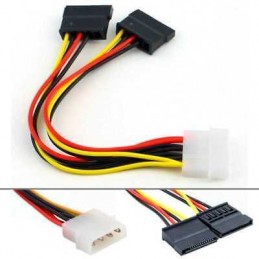 ADAPTADOR DE MOLEX A SATA DOBLE